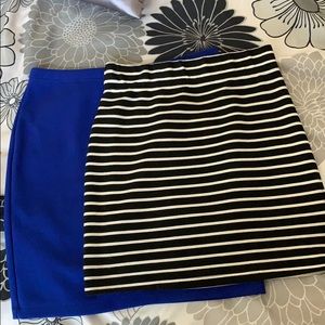 2 junior  mini skirts